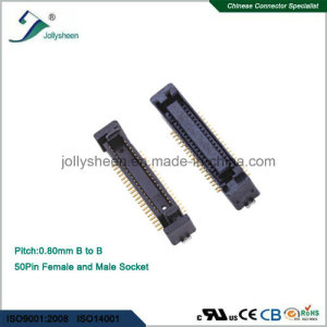 pH0.8 SMT Board to Board Female and Male Socket with Black Housing
